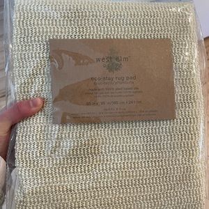 West elm eco rug pad NWT